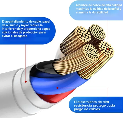 Vista 2 de Paquete de 3 cargadores para iPhone de 6 pies con certificación MFi de Apple, cable Lightning de 6 pies, compatible con iPhone 14/13/12 Mini Pro Max
