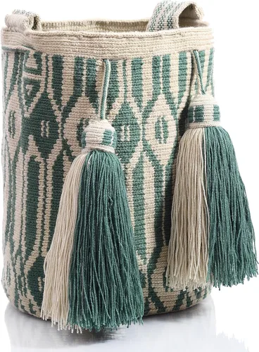 Vista 3 de WYOU Designer Collection Wayuu Bag in Crochet, Large