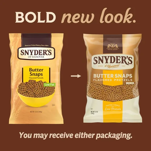 Vista 4 de Snyder's of Hanover Pretzels Butter Snaps de mantequilla, bolsa de 12 onzas