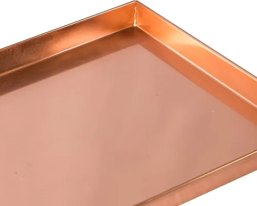 Vista 4 de Achla Designs Bandeja cuadrada, 10", cobre