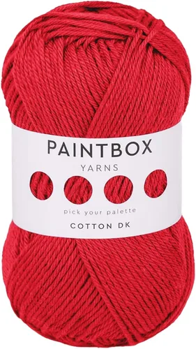Vista 45 de Paintbox Yarns - Hilo 100% algodón DK, 1.76 onzas, 137 yardas, 410.1 ft #401 Papel blanco