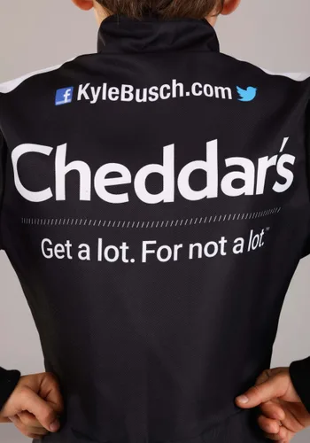 Vista 5 de Disfraz de Uniforme NASCAR Kyle Busch Cheddars para Niños Multicolor