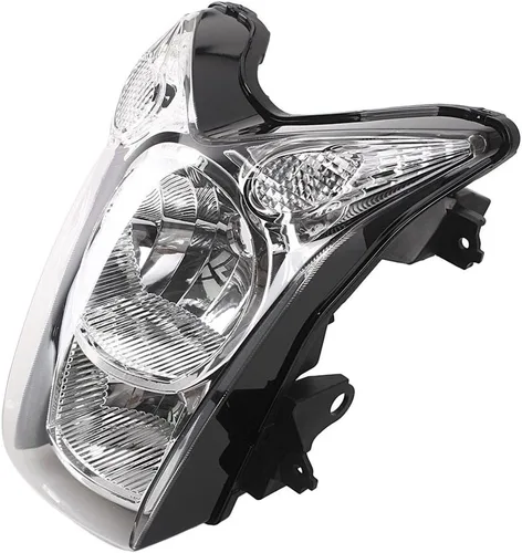 Vista 2 de Conjunto de faros delanteros de motocicleta compatible con Kawasaki ER-6N 2009 2010 lente transparente
