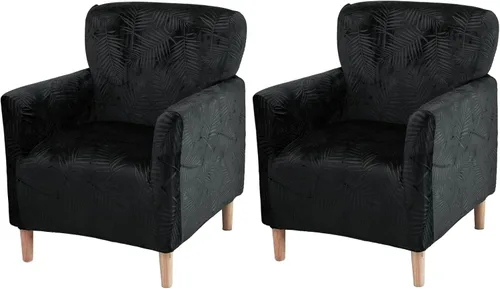 Vista 47 de FUANGUI Funda para Sillón de Banquete con Brazos Fundas para Sillas Elásticas Funda para Sillón Club Funda Suave para Sillón Sofá Cubiertas