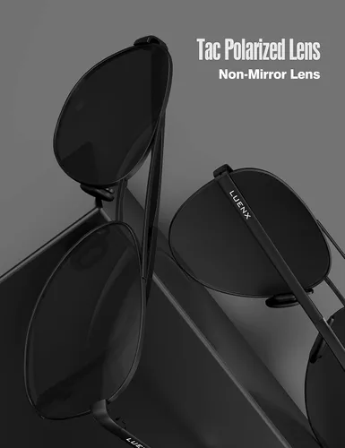 Vista 7 de LUENX - Lentes de sol polarizadas con protección UV 400 para hombre y mujer incluye funda
