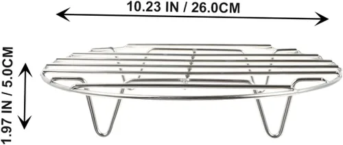 Vista 2 de Estante de vapor multifuncional para cesta de vapor