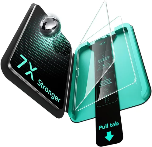 Vista 10 de ESR Paquete de 2 protectores de pantalla Armorite para iPad mini 7ª generación (A17 Pro, 2024) y 6ª generación (2021), protección de grado militar