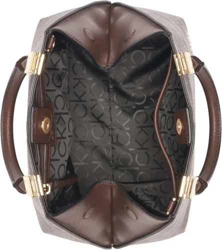 Vista 4 de Calvin Klein Bolso geométrico de granito, MarrónCaquiNegro