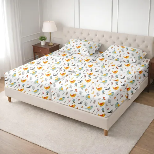 Vista 54 de SGI bedding Sábana Queen de 28 pulgadas con cabecera flexible y parte superior dividida, 100% algodón egipcio - 600 número de hilos, sábanas