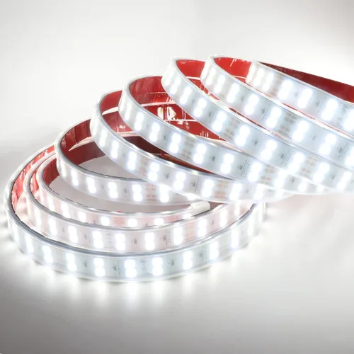Vista 3 de LEDENET Luces de tira blancas de SMD5050 LED, fila doble 12VDC IP67 al aire