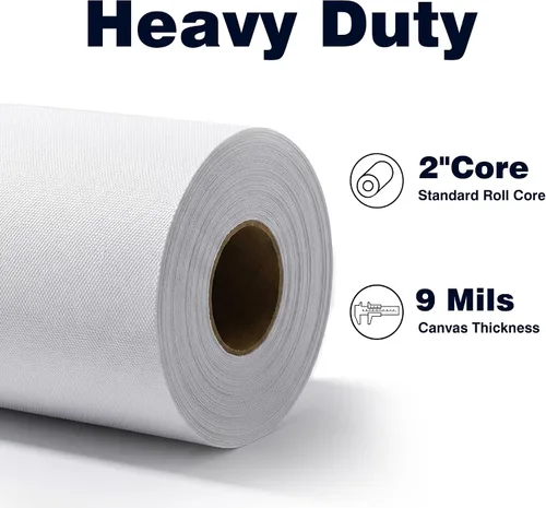 Vista 4 de B.B.F MAKE Matte Inkjet Canvas Roll for Wide-Format Plotter Printers