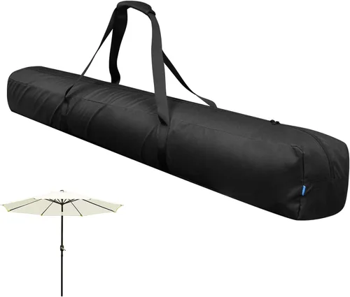 Vista 9 de Xxerciz Bolsa de transporte de 57 pulgadas para sombrilla de playa plegable de 9 pies, fundas impermeables 600D para sombrilla de patio, bolsa