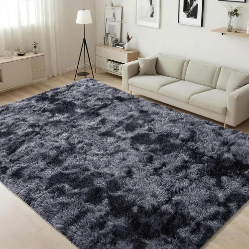 Vista 34 de ISEAU Alfombra de pasillo cómoda y esponjosa para dormitorio, de felpa con base de goma antideslizante, para dormitorio de bebé, al lado de la cama