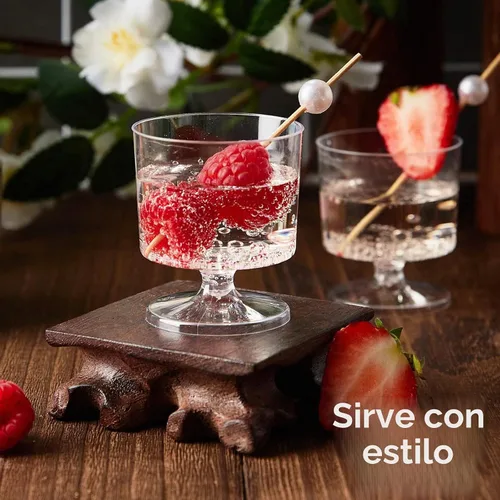 Vista 5 de Zezzxu Mini Copas de Postre de 2 oz con Cucharas, Paquete de 100 Copas Desechables para Aperitivos Copas de Mousse Copas Pequeñas de Plástico tipo