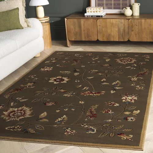 Vista 35 de SAFAVIEH - Alfombra de acento de la colección Lyndhurst, 3'3" x 5'3", color negro y multi, diseño floral tradicional, no desprende pelusa y de fácil