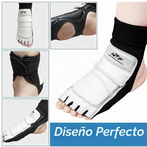 Vista 5 de Equipo de protección para Taekwondo Sparring Protector de pie para Karate Boxeo Sparring Protector de pie, Equipo de protección para pies de artes