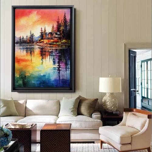 Vista 3 de Enchanting Forest, Nature-Inspired Aluminum Print Woodsy Wall Art Décor Captivating Natural Beauty