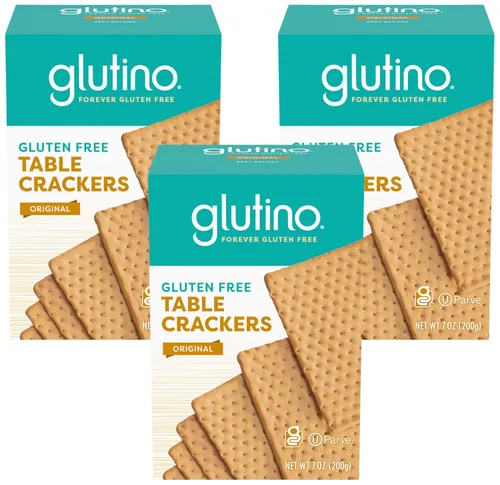 Vista 8 de Glutino Galletas de mesa sin gluten, cuadrados premium, originales, 7 onzas