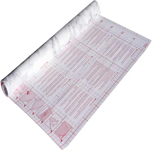 Vista 8 de d-c-fix FA346-8306-2 - Película autoadhesiva decorativa, rollo de mármol gris, 26 x 78 pulgadas, paquete de 2