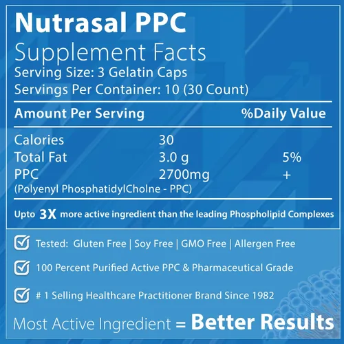 Vista 2 de Nutrasal PhosChol, 900mg - 30 cápsulas de gel