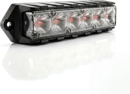 Vista 6 de Feniex Industries: Luces de advertencia LED profesionales de montaje en superficie Fusion-S (ámbar) para obras públicas y camiones de remolque