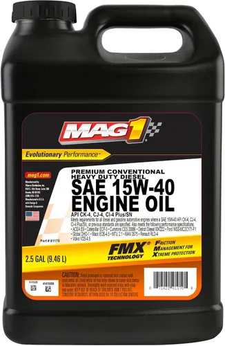 Vista 3 de Mag 1 61658 SAE 15W-40 Aceite de motor diésel convencional de alta calidad, 1 cuarto de galón (paquete de 6)