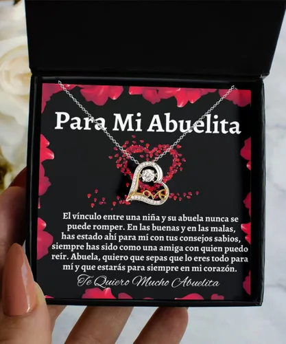 Vista 7 de Para mi abuelita cadena para el amor de mi vida, regalo de abuela, collar personalizado