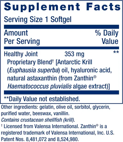 Vista 3 de Life Extension Krill Healthy Joint Formula, 30 cápsulas blandas