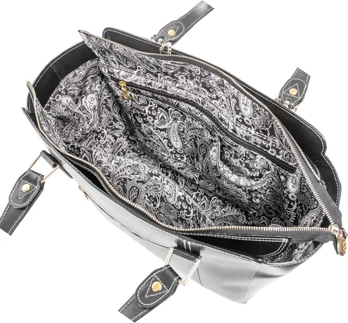Vista 7 de McKlein Aldora - Bolso de piel para mujer con bolsillo para tablet