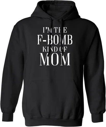 Vista 15 de zerogravitee Sudadera con capucha para adulto con texto en inglés "I'm the F-Bomb kind of Mom