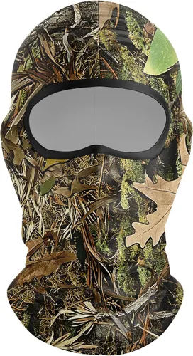 Vista 5 de Pasamontañas con camuflaje transpirable para hombres, ideal para caza, senderismo, ciclismo, motocicleta