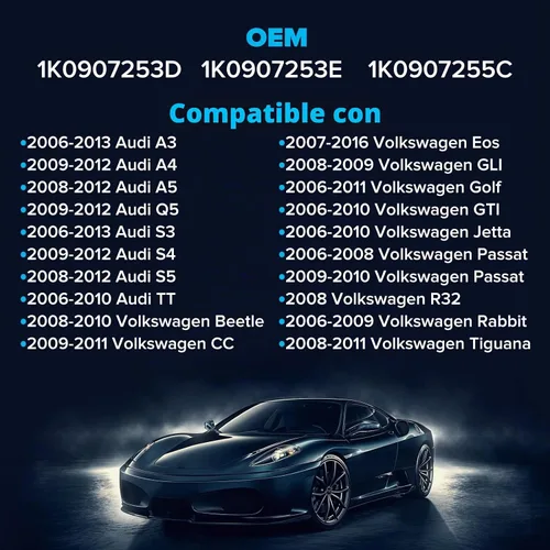 Vista 5 de BDFHYK Sensor de presión de neumático TPMS programado de 315MHz compatible con Audi A3 A4 A5 Q5 S3 S4 S5 TT, VW Beetle CC Eos GLI Golf GTI Jetta