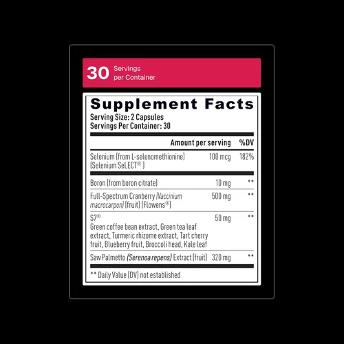 Vista 2 de Weider Prime Salud de la próstata para hombres, Saw Palmetto, acción dual con N.O. Boost, promueve el flujo y la frecuencia normal, 60 cápsulas