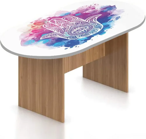 Vista 22 de Mantel ajustable ovalado de poliéster elástico para fiesta de compromiso, mantel ajustable con tema occidental con frase "Will You Marry Me", se
