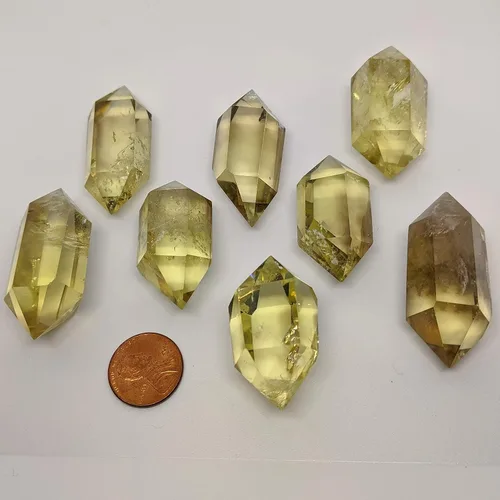 Vista 3 de Citrino ahumado puro natural. Cristal curativo de doble terminación. Chakra Manipura. Energía solar. Atrae riqueza, abundancia. Cristal