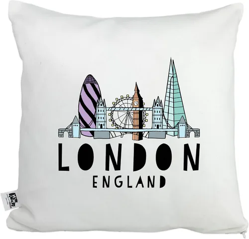 Vista 8 de Moonlight Makers, Downtown Atlanta, Decorative Pillow Case, 100% Cotton Canvas Pillowcase, Farmhouse Decor, Gift for Home, Original Design