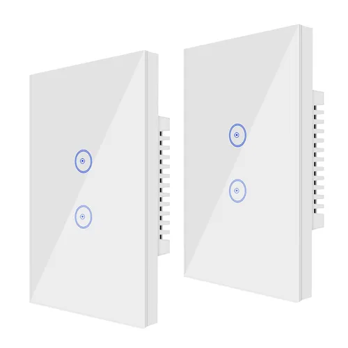 Vista 11 de Jinvoo Interruptor de luz táctil inteligente WiFi de pared, control remoto para teléfono inteligente, compatible con iOS y Android, con Alexa Echo