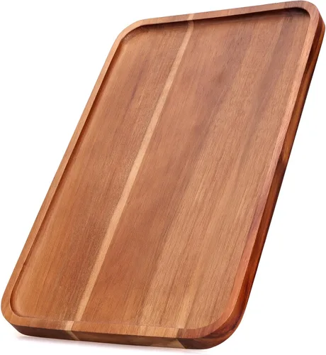 Vista 13 de Pequeñas Bandejas de Madera Rectangulares Mini Tablas de Charcutería Tablas de Servir de Madera de Acacia Decoración del Hogar Tabla de Queso Platos