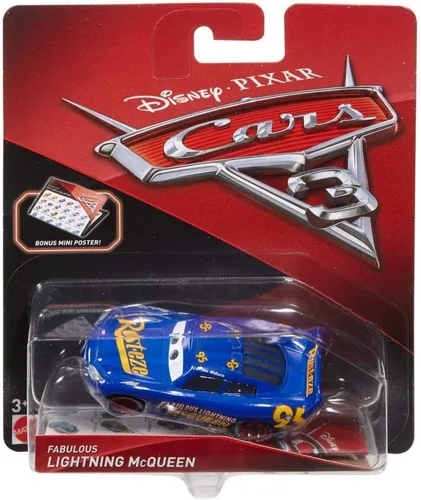 Vista 7 de Disney Pixar Cars 3 Vehículo fundido a presión de Rayo McQueen fabuloso