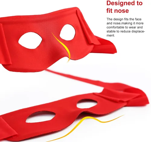 Vista 3 de 4 máscaras de ninja para disfraz de Halloween, máscaras de ojos de superhéroe, cosplay, fiesta, accesorios de vestir