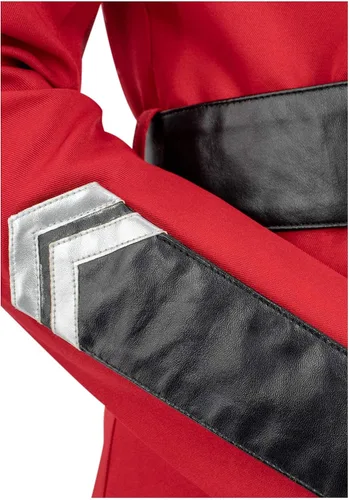 Vista 6 de C-ZOFEK Vestido rojo para mujer, talla de EE. UU., trajes de cosplay, uniforme de anime, disfraz de Navidad y Halloween