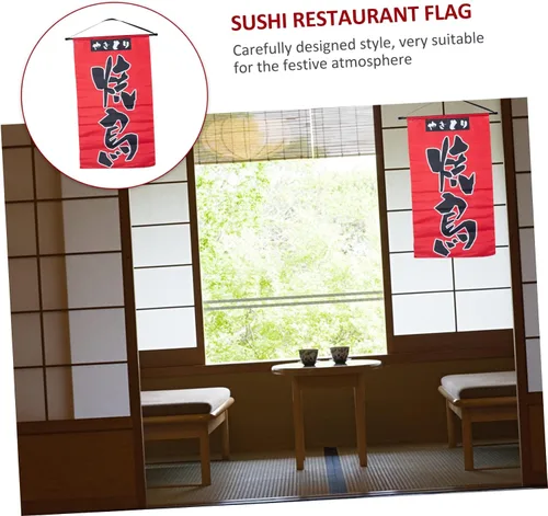 Vista 3 de Bandera japonesa para exteriores, decorativa, colgante, bandera para Izakaya y restaurante japonés