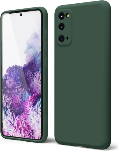 Vista 65 de oakxco Funda para teléfono Samsung Galaxy S8 de silicona líquida, delgada y fina de gel de goma suave TPU cubierta protectora simple llana
