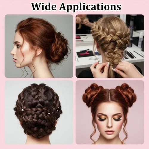 Vista 2 de 3 horquillas para el cabello para mujer, horquilla francesa de prestigio, fuertes y duraderas para todo el cabello, accesorios de peinado