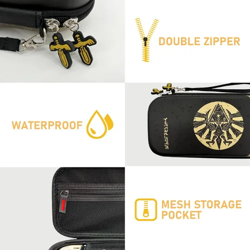 Vista 3 de CHIKIXSON Switch Storage Case, Switch Carry Case for SwitchSwitch OLED, Zelda Tears of the Kingdom Switch Accessories Hard Case Storage 10 game Card