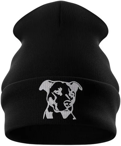 Vista 2 de Gorro Pitbull para hombre, divertido gorro bordado para perro, regalos de Pitbull