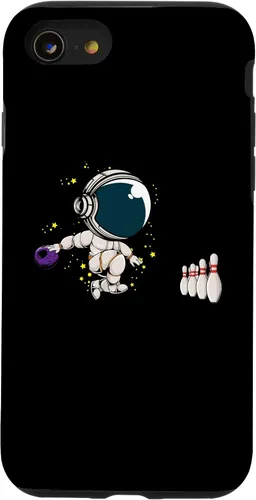 Vista 18 de Astronaut Bowling Player Bowling Ball Pins Bowling Team Case for iPhone 16