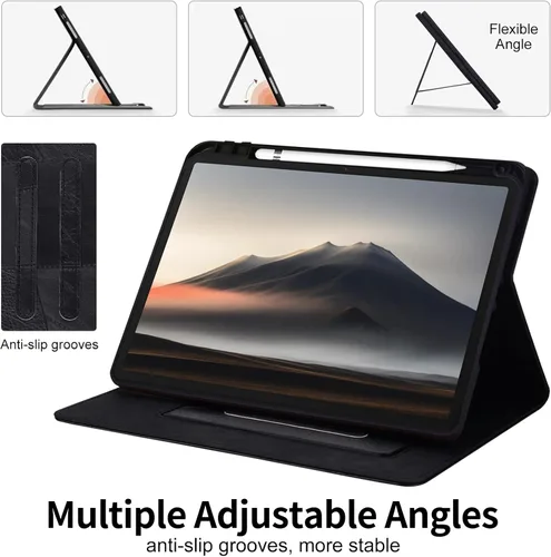 Vista 3 de Funda para Samsung Galaxy Tab A11 Plus/A9+ Plus de 11 pulgadas Negro