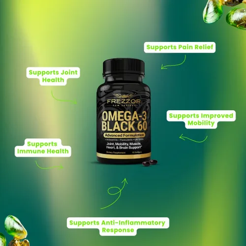 Vista 4 de Frezzor Omega-3 natural Aceite de mejillón de labios verdes 60 cápsulas blandas