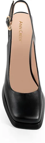 Vista 3 de ANN CREEK Zapatos de tacón alto con plataforma y punta cuadrada para mujer